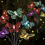 Load image into Gallery viewer, Solar Powered Butterfly Lawn Lights with 6/8/10heads
