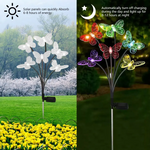 Load image into Gallery viewer, Solar Powered Butterfly Lawn Lights with 6/8/10heads
