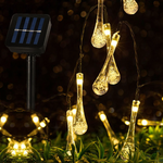 Load image into Gallery viewer, Waterproof Fairy Garden Garland Water Drop Bubble Solar LED Lights
