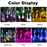 Load image into Gallery viewer, Waterproof Fairy Garden Garland Water Drop Bubble Solar LED Lights
