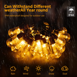 Load image into Gallery viewer, 28FT 20 Bulbs Shatterproof Bulbs Patio Solar Lights with Remote
